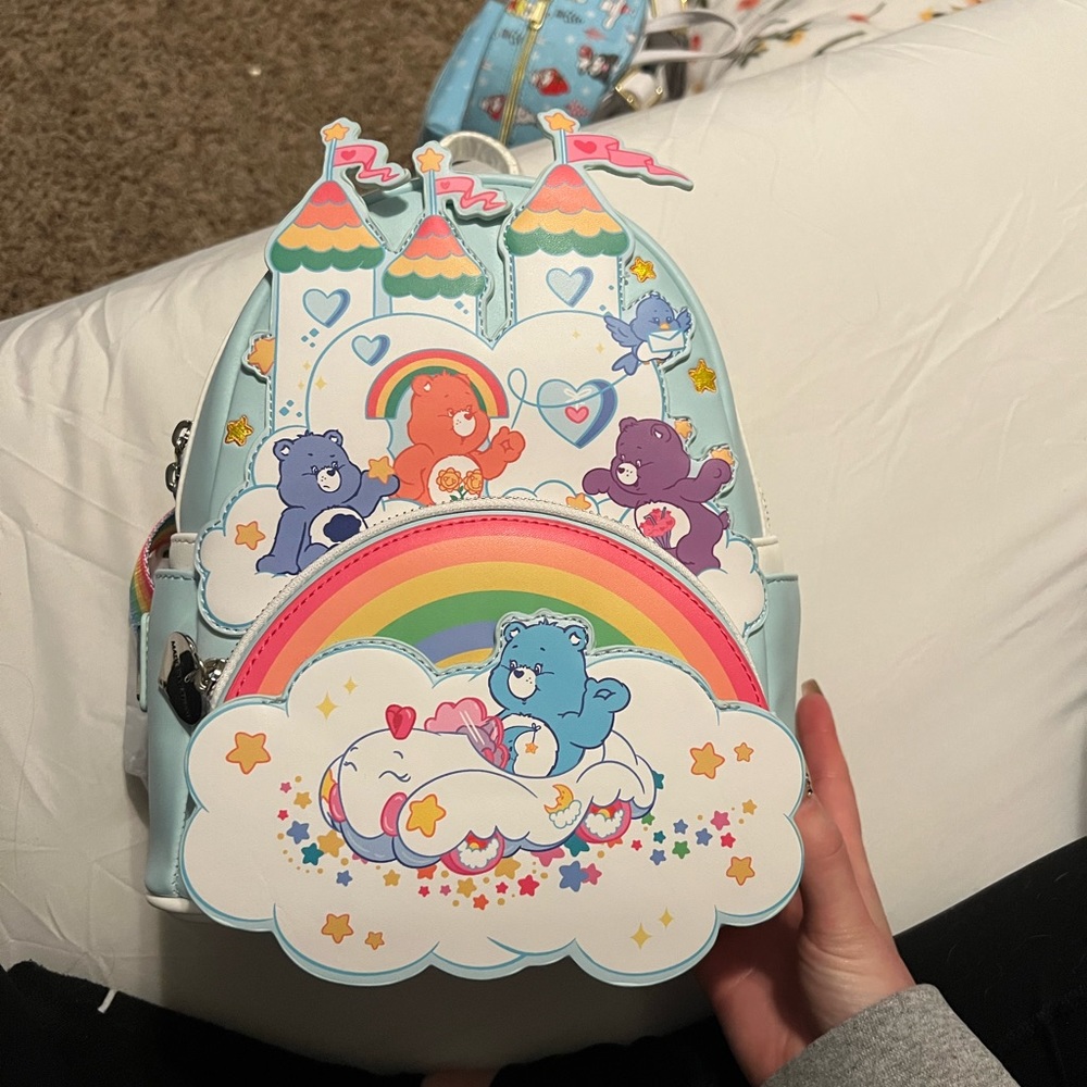 Loungefly Care Bears 40th anniversary backpack